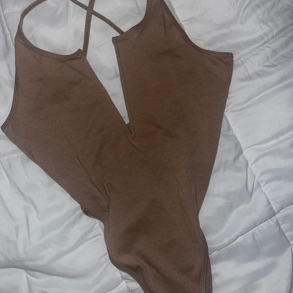 Brown bodysuit